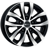 Mak Wheels - LOAD5 - Black - ICE BLACK - 16" x 6.5", 50 Offset, 5x120 (Bolt Pattern), 65.1mm HUB