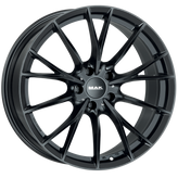 Mak Wheels - FABRIK-D - Black - GLOSS BLACK - 19" x 9.5", 39 Offset, 5x120 (Bolt Pattern), 72.6mm HUB