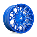 Fuel - D770 TWITCH - ANODIZED BLUE MILLED - 20" x 9", 1 Offset, 8x180 (Bolt Pattern), 124.2mm HUB