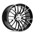 Cray Wheels - ASTORIA - Black - GLOSS BLACK WITH MIRROR CUT FACE - 20" x 9", 38 Offset, 5x120 (Bolt Pattern), 67.1mm HUB