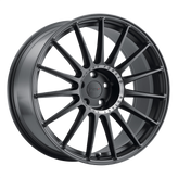 TSW Wheels - PADDOCK - Gunmetal - SEMI GLOSS BLACK W/ MACHINED TINTED RING - 17" x 8", 35 Offset, 5x120 (Bolt Pattern), 76.1mm HUB