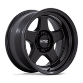 KMC Wheels - KM728 LOBO - Black - MATTE BLACK - 17" x 8.5", 18 Offset, 6x139.7 (Bolt Pattern), 106.1mm HUB