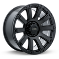 RTX Wheels - Panzer - Black - Satin Black Machined Dark Grey - 18" x 9", 10 Offset, 6x135 (Bolt Pattern), 87.1mm HUB