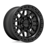 KMC Wheels - KM549 GRS - Black - SATIN BLACK - 18" x 9", -12 Offset, 8x165.1 (Bolt Pattern), 125.1mm HUB