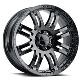 Vision Wheel Off-Road - 375 WARRIOR - Black - GLOSS BLACK - 17" x 8.5", 18 Offset, 5x139.7 (Bolt Pattern), 108mm HUB