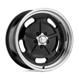 American Racing Vintage - VN511 SALT FLAT - Black - GLOSS BLACK DIAMOND CUT LIP - 20" x 8", 0 Offset, 5x127 (Bolt Pattern), 78.1mm HUB