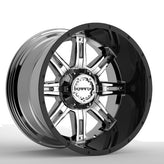 KranK Off-road - Shaft - Chrome - Chrome Gloss Black Barrel - 20" x 12", -44 Offset, 8x170 (Bolt Pattern), 125.2mm HUB