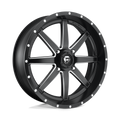 Fuel UTV - D538 MAVERICK - Black - MATTE BLACK MILLED - 14" x 7", 38 Offset, 4x156 (Bolt Pattern), 132mm HUB