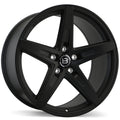 Braelin - BR08 - Black - Matte Black - 20" x 10", 25 Offset, 5x120 (Bolt Pattern), 64.1mm HUB