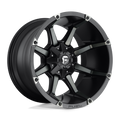 Fuel - D556 COUPLER - Black - MATTE BLACK DOUBLE DARK TINT - 20" x 9", 1 Offset, 8x170 (Bolt Pattern), 125.1mm HUB