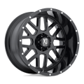 XD Series - XD820 GRENADE - Black - SATIN BLACK - 20" x 9", 0 Offset, 8x180 (Bolt Pattern), 124.2mm HUB