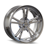 Ridler - 606 - Chrome - CHROME - 20" x 10", 0 Offset, 5x120.65 (Bolt Pattern), 83.8mm HUB