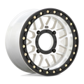 KMC Powersports - KS235 GRENADE BEADLOCK - Silver - MACHINED - 14" x 7", 38 Offset, 4x110 (Bolt Pattern), 86mm HUB