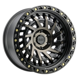 Black Rhino - SHREDDER - Gunmetal - MATTE BLACK W/ MACHINED DARK TINT - 20" x 9.5", -12 Offset, 6x139.7 (Bolt Pattern), 112.1mm HUB