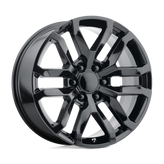 OE Creations - PR196 - Black - GLOSS BLACK - 22" x 9", 24 Offset, 6x139.7 (Bolt Pattern), 78.1mm HUB