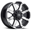 Vision Wheel Off-Road - 413 VALOR - Black - Gloss Black Machined Face - 18" x 8.5", 0 Offset, 6x139.7 (Bolt Pattern), 106.2mm HUB