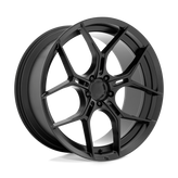 Asanti Black - ABL-37 MONARCH - Black - SATIN BLACK - 20" x 10.5", 40 Offset, 5x120 (Bolt Pattern), 74.1mm HUB