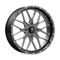 MSA Offroad Wheels - M45 PORTAL - Black - GLOSS BLACK MILLED - 20" x 7", 0 Offset, 4x156 (Bolt Pattern), 115.1mm HUB