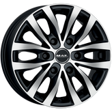 Mak Wheels - LOAD 6 - Black - ICE BLACK - 16" x 6.5", 10 Offset, 6x139.7 (Bolt Pattern), 112mm HUB