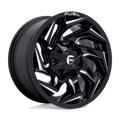 Fuel - D753 REACTION - Black - GLOSS BLACK MILLED - 17" x 9", -12 Offset, 5x139.7, 150 (Bolt Pattern), 110.1mm HUB