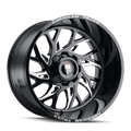 American Truxx - DESTINY - Black - BLACK / MILLED - 24" x 14", -76 Offset, 6x135, 139.7 (Bolt Pattern), 106.1mm HUB