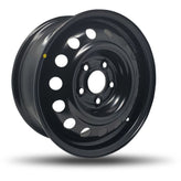 DTD - Steel - Black - Black - 15" x 6", 38.5 Offset, 5x114.3 (Bolt Pattern), 71.5mm HUB