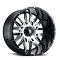 American Truxx - DNA - Black - BLACK/MACHINED - 22" x 12", -44 Offset, 6x135 (Bolt Pattern), 87.1mm HUB