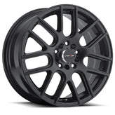Vision Wheel Street Designs - 426 CROSS - Black - Matte Black - 16" x 7", 38 Offset, 5x105, 115 (Bolt Pattern), 73.1mm HUB