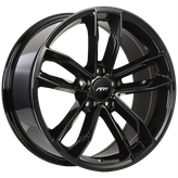 ART - Replica 129 - Black - Gloss Black - 19" x 8.5", 30 Offset, 5x112 (Bolt Pattern), 66.5mm HUB