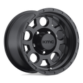 KMC Wheels - KM522 ENDURO - Black - MATTE BLACK - 17" x 9", -6 Offset, 5x127 (Bolt Pattern), 83.7mm HUB