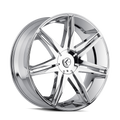 Kraze Wheels - EPIC - Chrome - CHROME - 26" x 10", 18 Offset, 5x115, 120 (Bolt Pattern), 74.1mm HUB