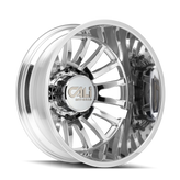 Cali Off-Road - SUMMIT DUALLY - Chrome - POLISHED/MILLED SPOKES - 22" x 8.25", -232 Offset, 8x210 (Bolt Pattern), 154.2mm HUB