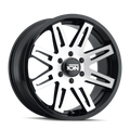 Ion Alloy - 142 - Black - BLACK/MACHINED FACE - 20" x 9", 0 Offset, 5x139.7 (Bolt Pattern), 87.1mm HUB