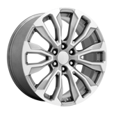 OE Creations - PR211 - Silver - SILVER MACHINED FACE - 22" x 9", 28 Offset, 6x139.7 (Bolt Pattern), 78.1mm HUB