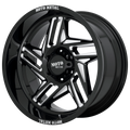 Moto Metal - MO996 RIPSAW - Black - GLOSS BLACK MILLED - 20" x 10", -18 Offset, 5x139.7 (Bolt Pattern), 78.1mm HUB