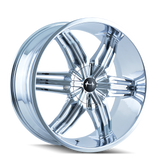 Mazzi - RUSH - Chrome - CHROME - 24" x 9.5", 18 Offset, 5x115, 127 (Bolt Pattern), 78.3mm HUB