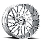 Vision Wheel Off-Road - 404 BRAWL - Chrome - Chrome - 22" x 10", -19 Offset, 6x139.7 (Bolt Pattern), 106.2mm HUB