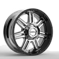 KranK Off-road - Force - Chrome - Chrome Gloss Black Barrel - 20" x 10", -24 Offset, 5x127, 139.7 (Bolt Pattern), 77.8mm HUB