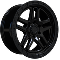 Envy Wheels - FFT-9 - Black - GLOSS BLACK - 17" x 8", 25 Offset, 6x139.7 (Bolt Pattern), 106.1mm HUB