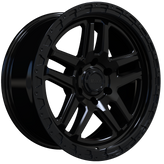 Envy Wheels - FFT-9 - Black - GLOSS BLACK - 17" x 8", 25 Offset, 6x139.7 (Bolt Pattern), 106.1mm HUB