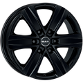 Mak Wheels - STONE6 W - Black - GLOSS BLACK - 17" x 7.5", 22 Offset, 6x139.7 (Bolt Pattern), 100.1mm HUB