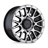 Black Rhino Powersports - LA PAZ UTV - Black - SEMI GLOSS BLACK WITH MACHINED FACE - 15" x 7", 36 Offset, 4x156 (Bolt Pattern), 132mm HUB