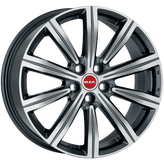 Mak Wheels - BIRMINGHAM - Gunmetal - GUN MET-MIRROR FACE - 19" x 8", 38 Offset, 5x120 (Bolt Pattern), 72.6mm HUB