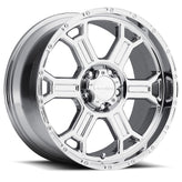 Vision Wheel Off-Road - 372 RAPTOR - Chrome - Chrome - 17" x 9", 18 Offset, 5x139.7 (Bolt Pattern), 108mm HUB