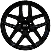 Euro Design - Forza - Black - Gloss Black - 22" x 9.5", 45 Offset, 5x120 (Bolt Pattern), 74.1mm HUB