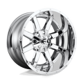 Fuel - D536 MAVERICK - Polished - CHROME PLATED - 22" x 10", -24 Offset, 6x135, 139.7 (Bolt Pattern), 106.1mm HUB