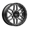KMC Wheels - KM544 MESA - Black - SATIN BLACK WITH GRAY TINT - 20" x 9", 18 Offset, 6x135 (Bolt Pattern), 87.1mm HUB