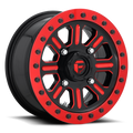 Fuel UTV - D911 HARDLINE BEADLOCK - Black - GLOSS BLACK RED TINTED CLEAR - 15" x 10", 25 Offset, 4x137 (Bolt Pattern), 110.1mm HUB