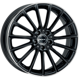 Mak Wheels - KOMET - Black - GLOSS BLACK MIRROR RING - 19" x 9", 50 Offset, 5x112 (Bolt Pattern), 66.6mm HUB