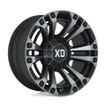 XD Series - XD851 MONSTER 3 - Black - SATIN BLACK WITH GRAY TINT - 20" x 10", -18 Offset, 6x135, 139.7 (Bolt Pattern), 106.1mm HUB